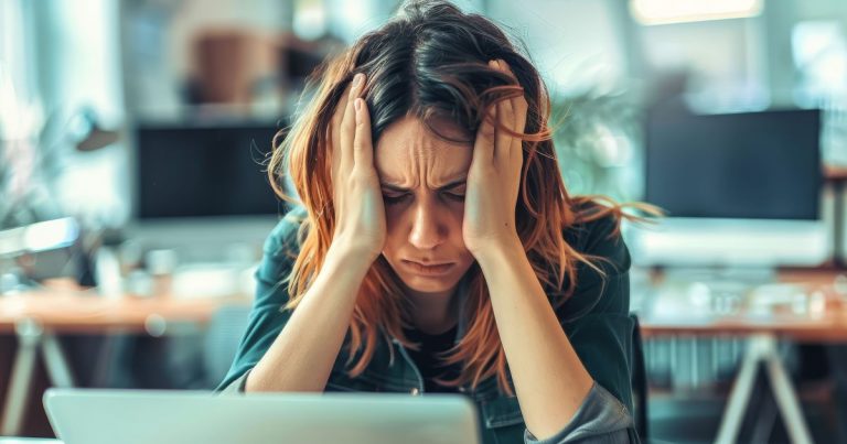 femeie cu durere de cap